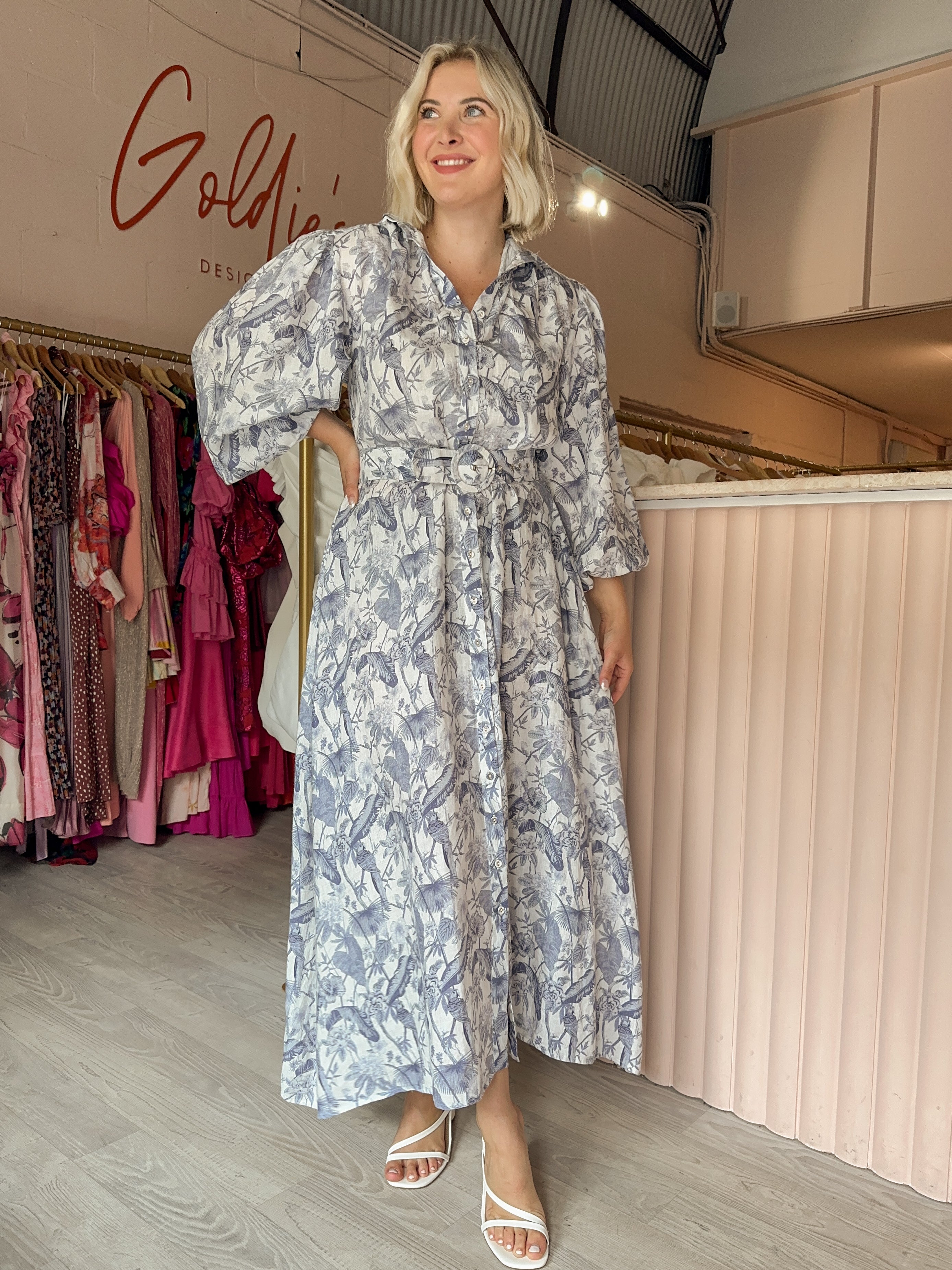 Palm Noosa - Noddy Dress In Jungle Blue (Size 8/14) – Goldie's