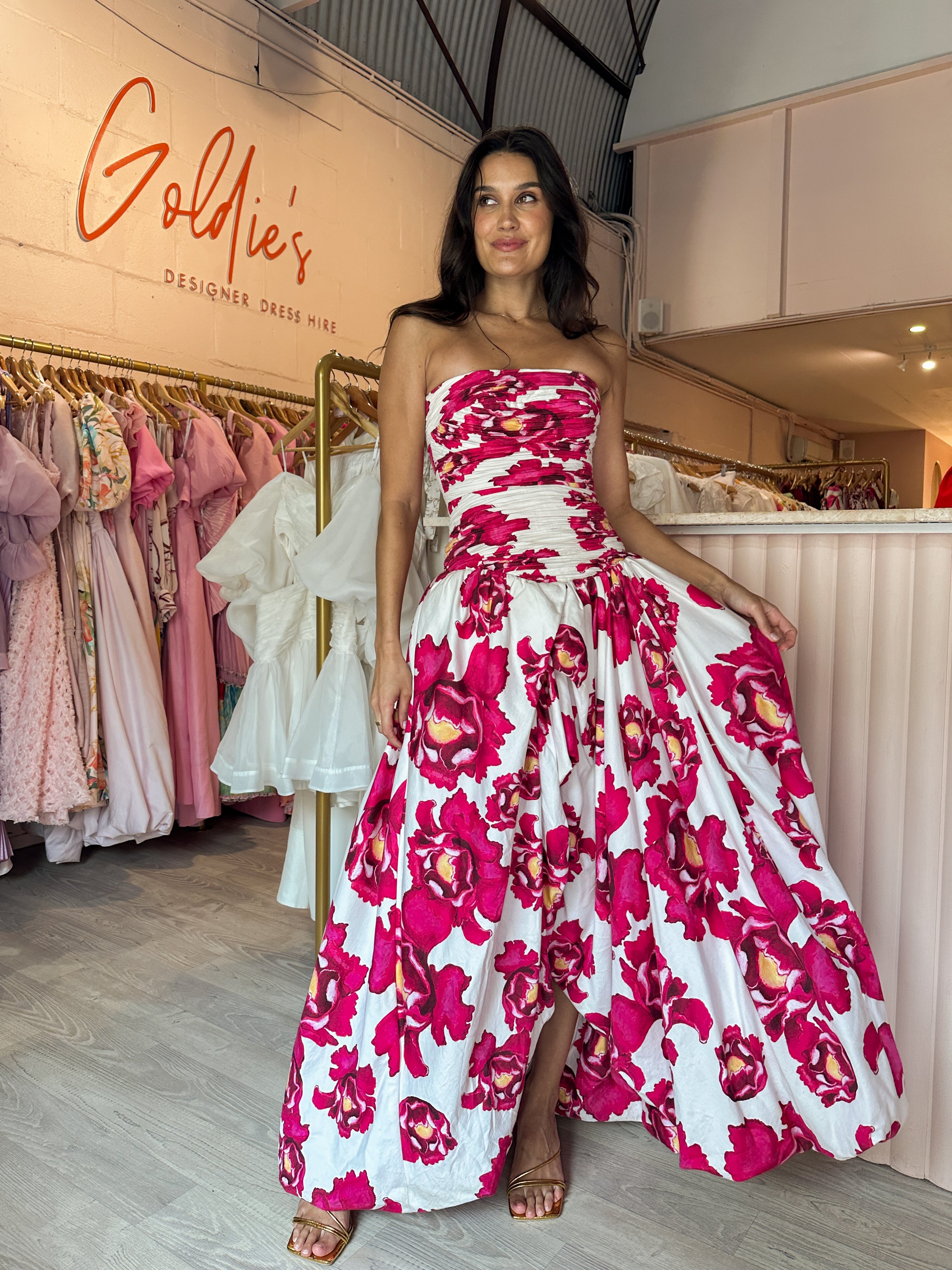 Aje - Behold Strapless Maxi Dress (Size 6-8) – Goldie's