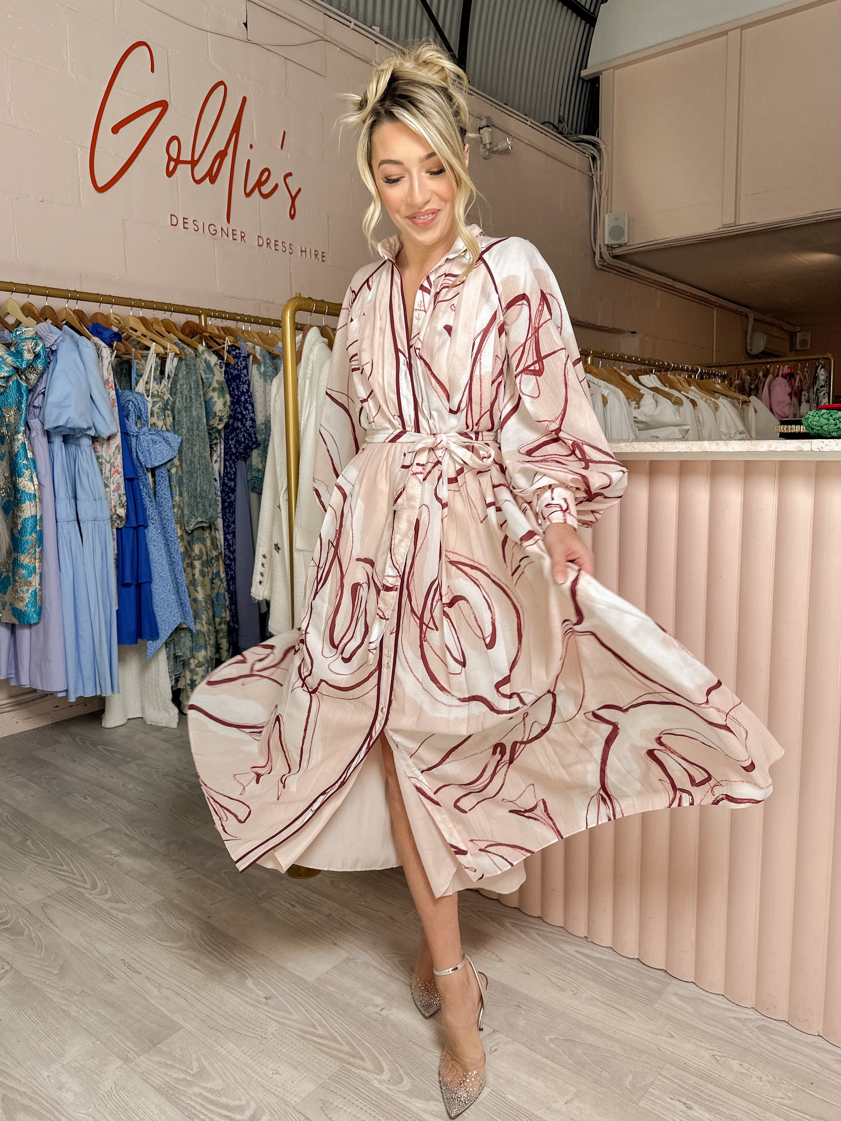 Aje - Beatrice Pleated Midi (Size 4/10) – Goldie's