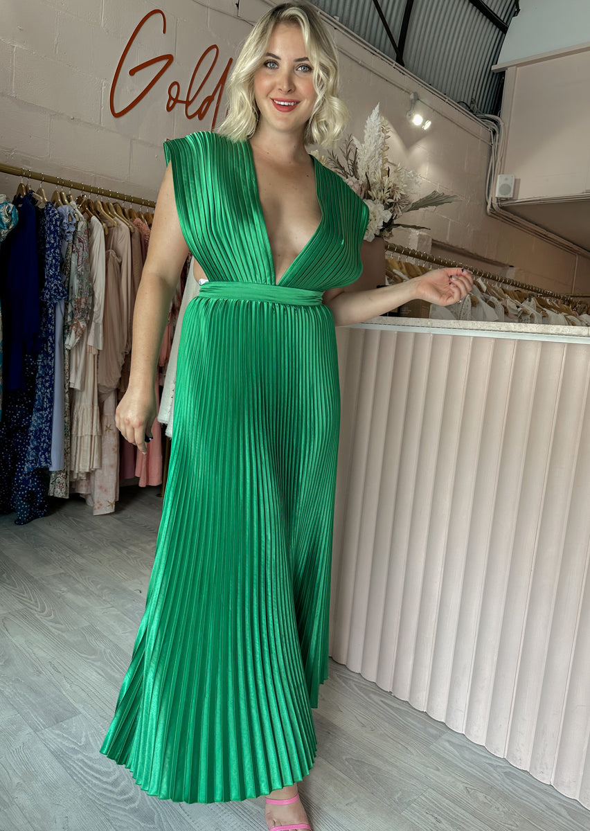 Lidee Gala Gown Bright Green (Size 12) Goldie's Designer Dress Hire