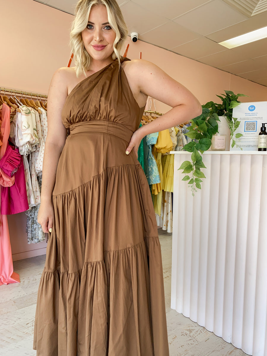 Sheike - Golden Paisley Maxi Dress (Size 12) – Goldie's - Designer