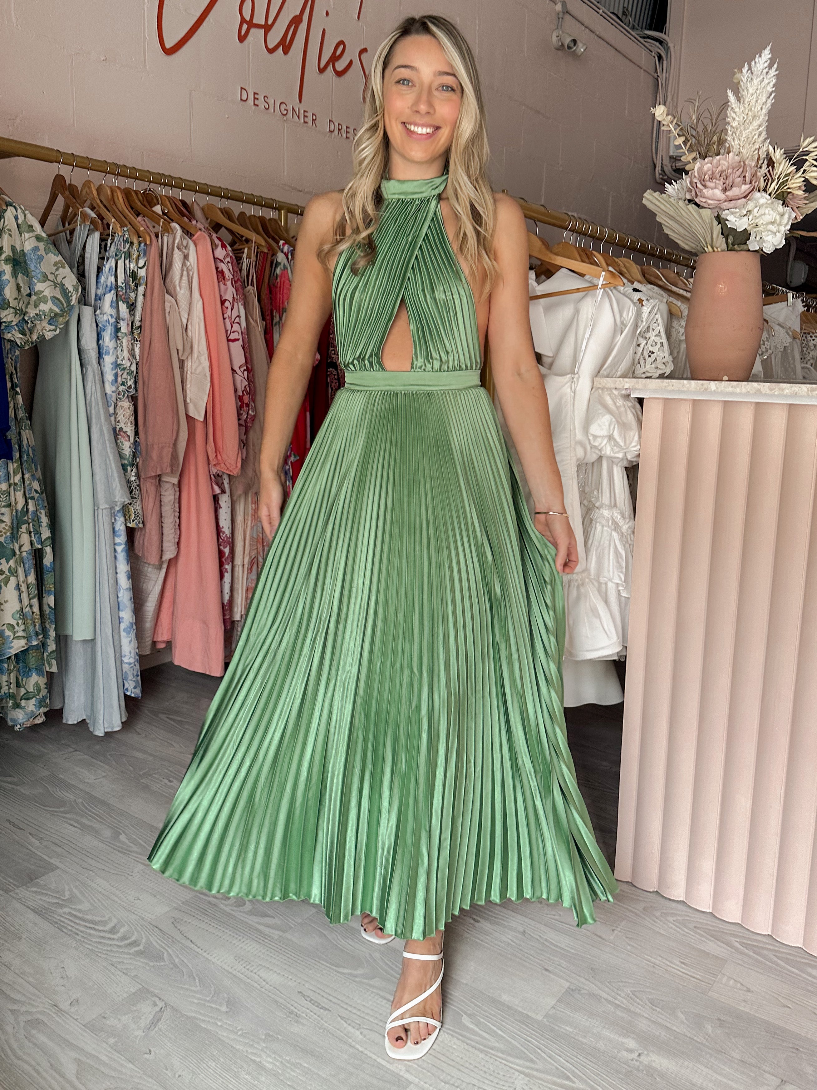 Lidee - Renaissance Gown Sea Green (Size 6) – Goldie's