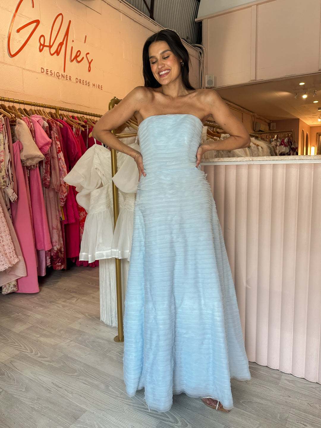 Aje - Soundscape Maxi Dress Sea Breeze (Size 8-12) Aje - Soundscape Maxi Dress Sea Breeze (Size 8-12)