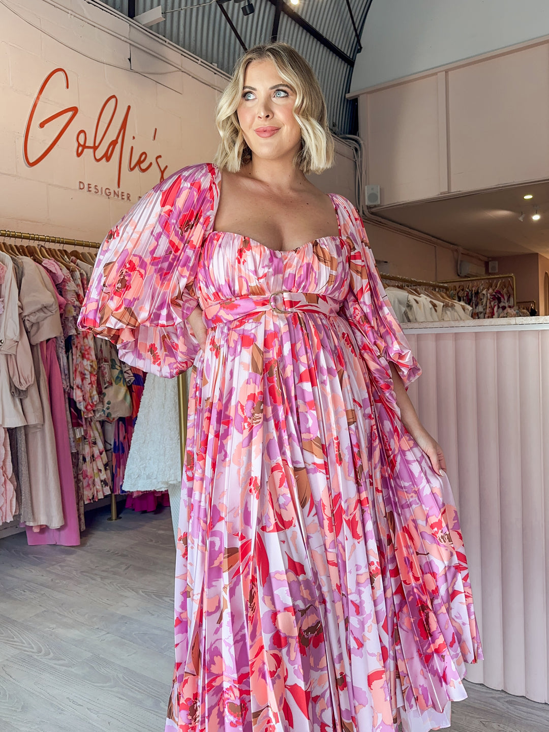 Acler - Lothair Pleater Maxi Dress (Size 16) Acler - Lothair Pleater Maxi Dress (Size 16)