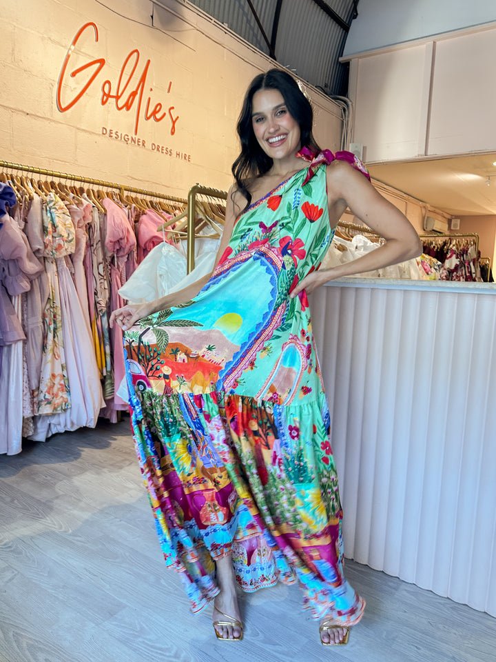 Camilla - Queens of Creation One Shoulder Maxi (XS)