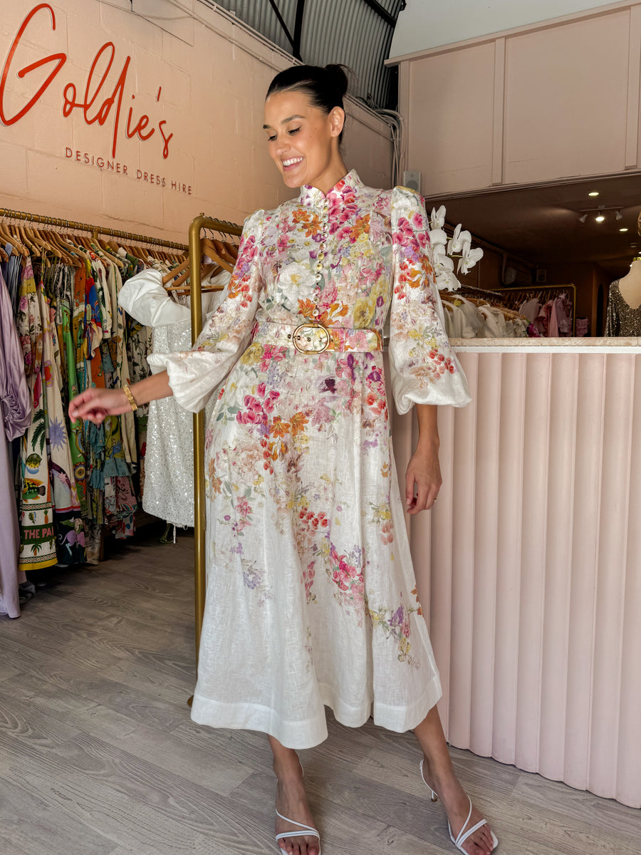 zimmermann natura liftoff flower midi dress Zimmermann - Natura Buttoned Midi Dress (Size 1) Goldie's zimmermann natura liftoff flower midi dress Zimmermann - Natura Buttoned Midi Dress (Size 1) Goldie's
