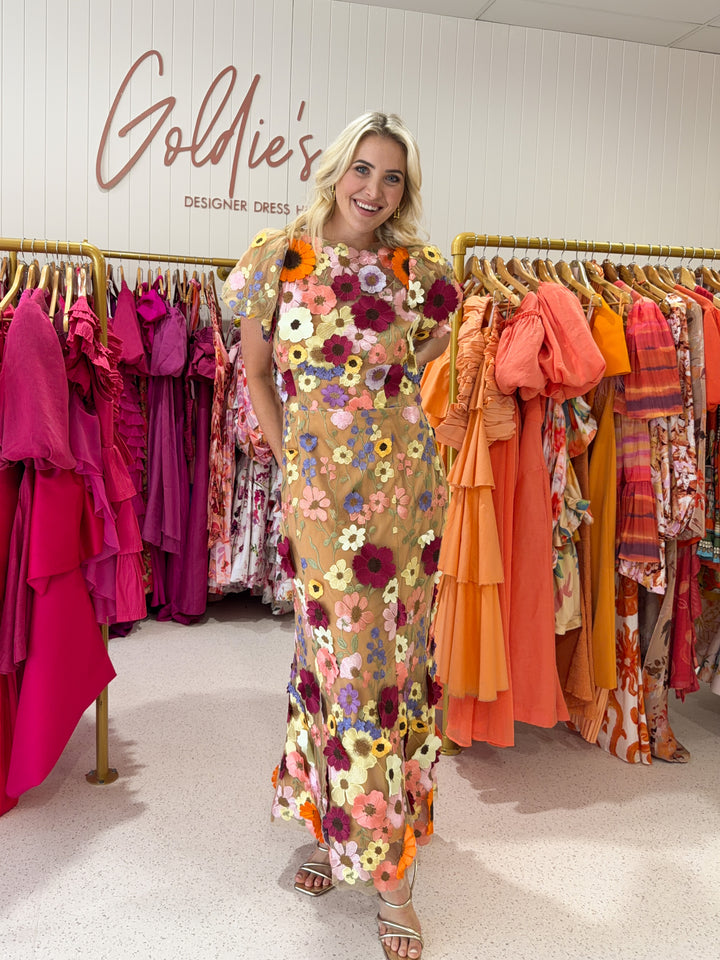Elliatt - Astraea Lace Maxi Dress Pink (XXL)