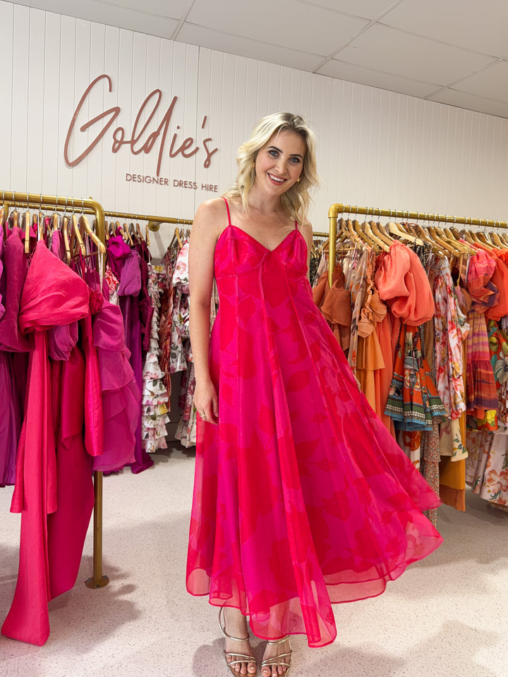 Aje - Sway Pannelled Midi (Size 12)