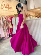 Load image into Gallery viewer, Aje - Violette Bubble Hem Maxi Dress Deep Magenta (Size 6)