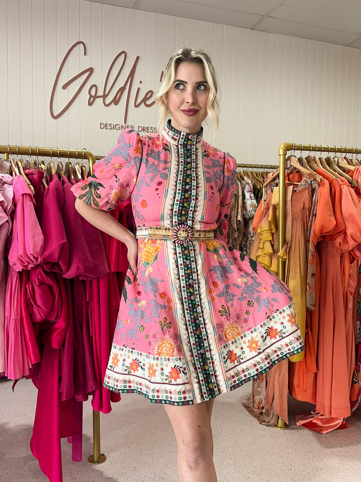 Zimmermann - Ginger Belted Floral Mini (Size 0)