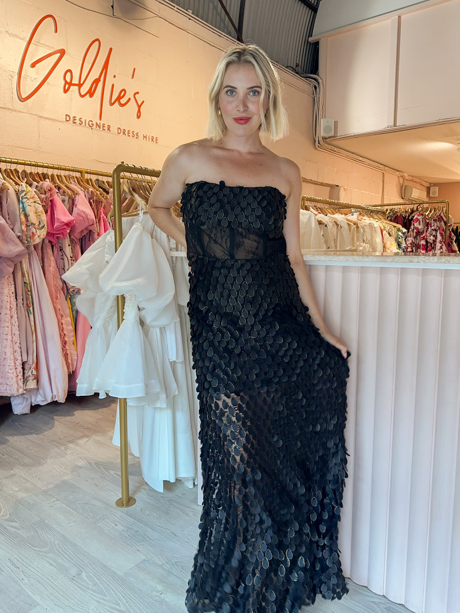 Manning Cartell - Supreme Extremely Strapless Gown Black (Size 14) – Goldie's