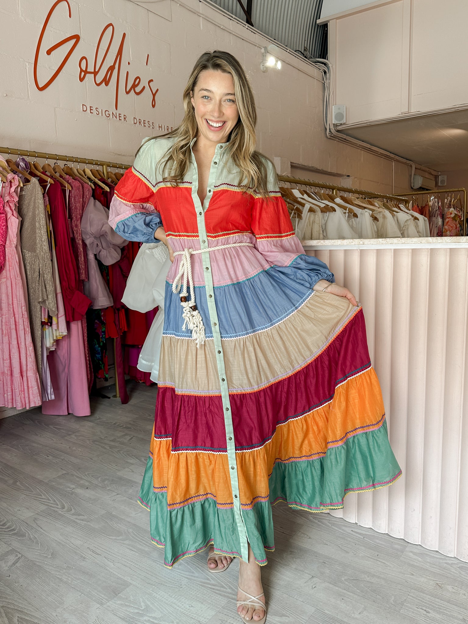 Zimmermann Riders Multi Tiered Dress – Plus One Dress Hire