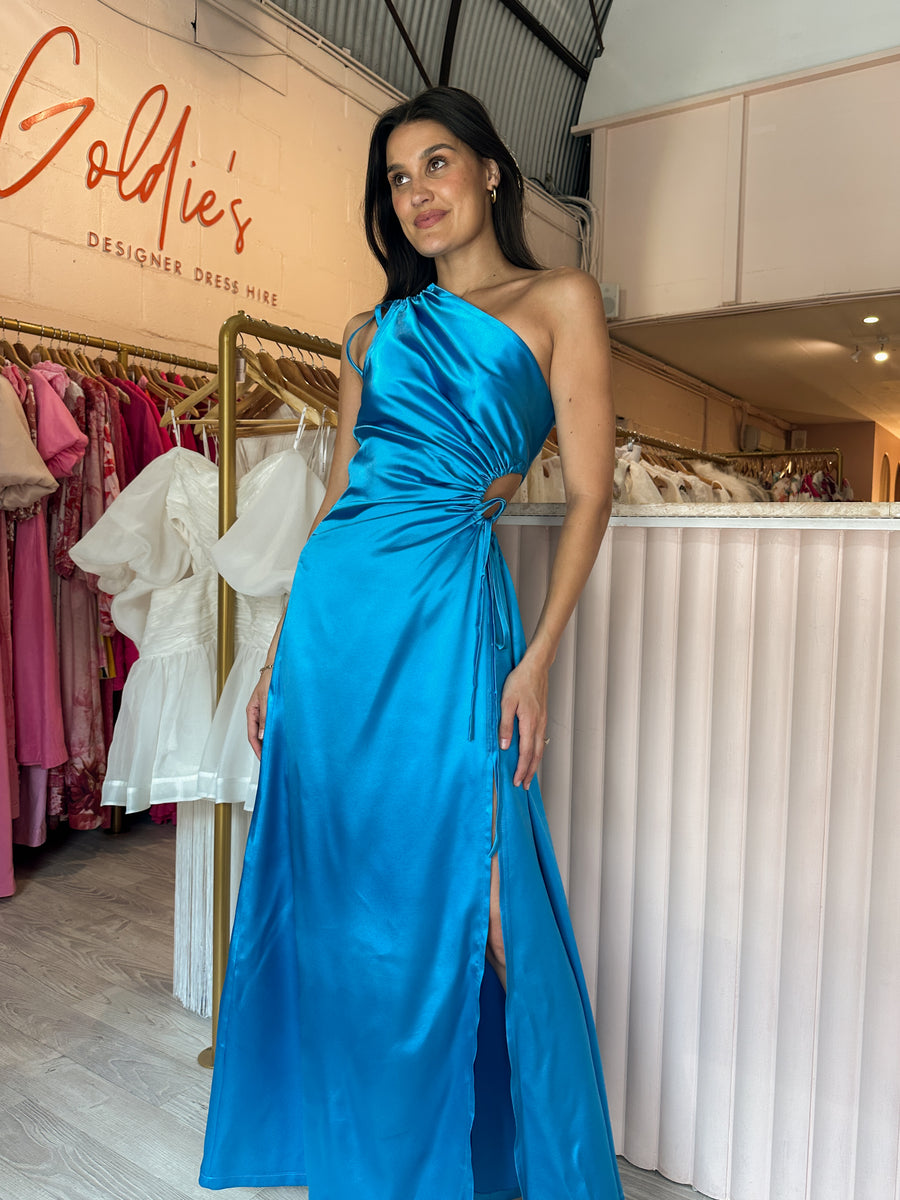 cyan blue dress Sonya