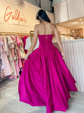 Load image into Gallery viewer, Aje - Violette Bubble Hem Maxi Dress Deep Magenta (Size 6)