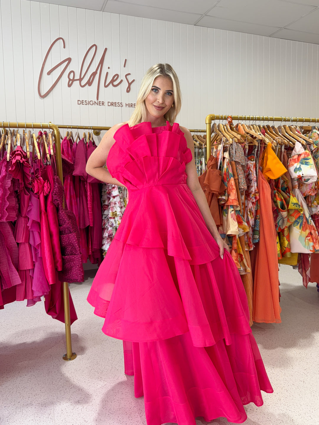 Aje - Selestia Gown Magenta (Size 14)