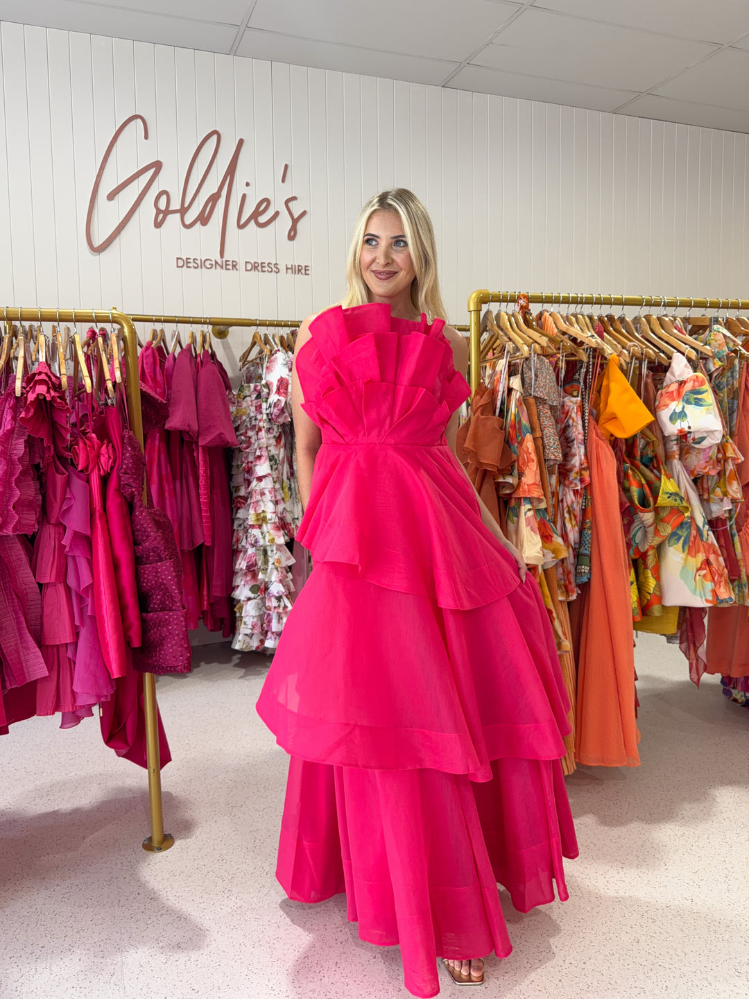 Aje - Selestia Gown Magenta (Size 14)