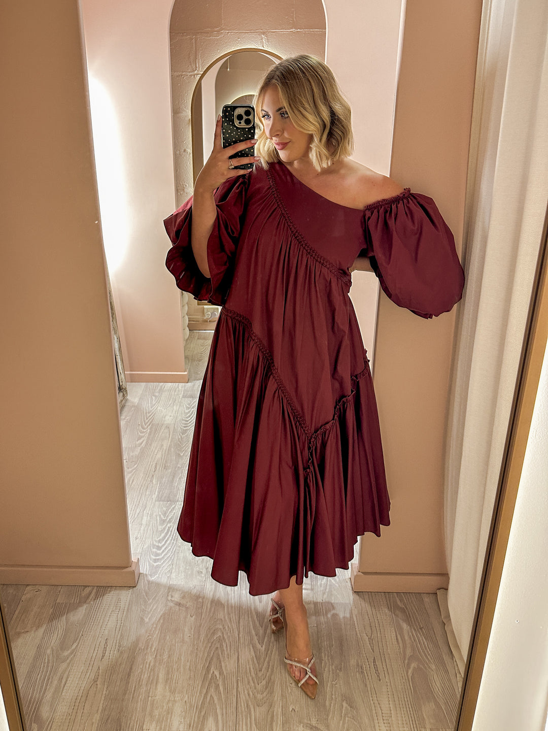 Aje - Casablanca Maxi Dress Chestnut (Size 16) Aje - Casablanca Maxi Dress Chestnut (Size 16)
