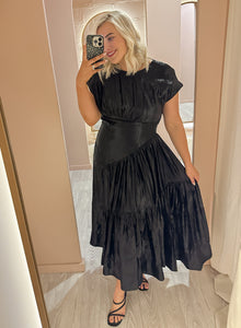 Aje - Reflections Dress Black (Size 10)