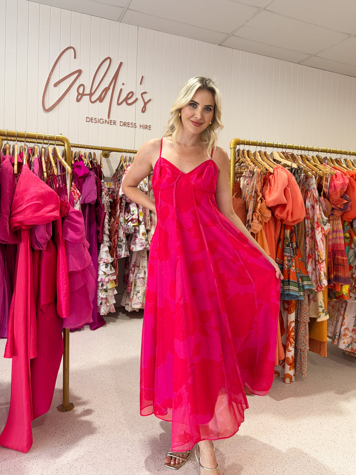 Aje - Sway Pannelled Midi (Size 12)