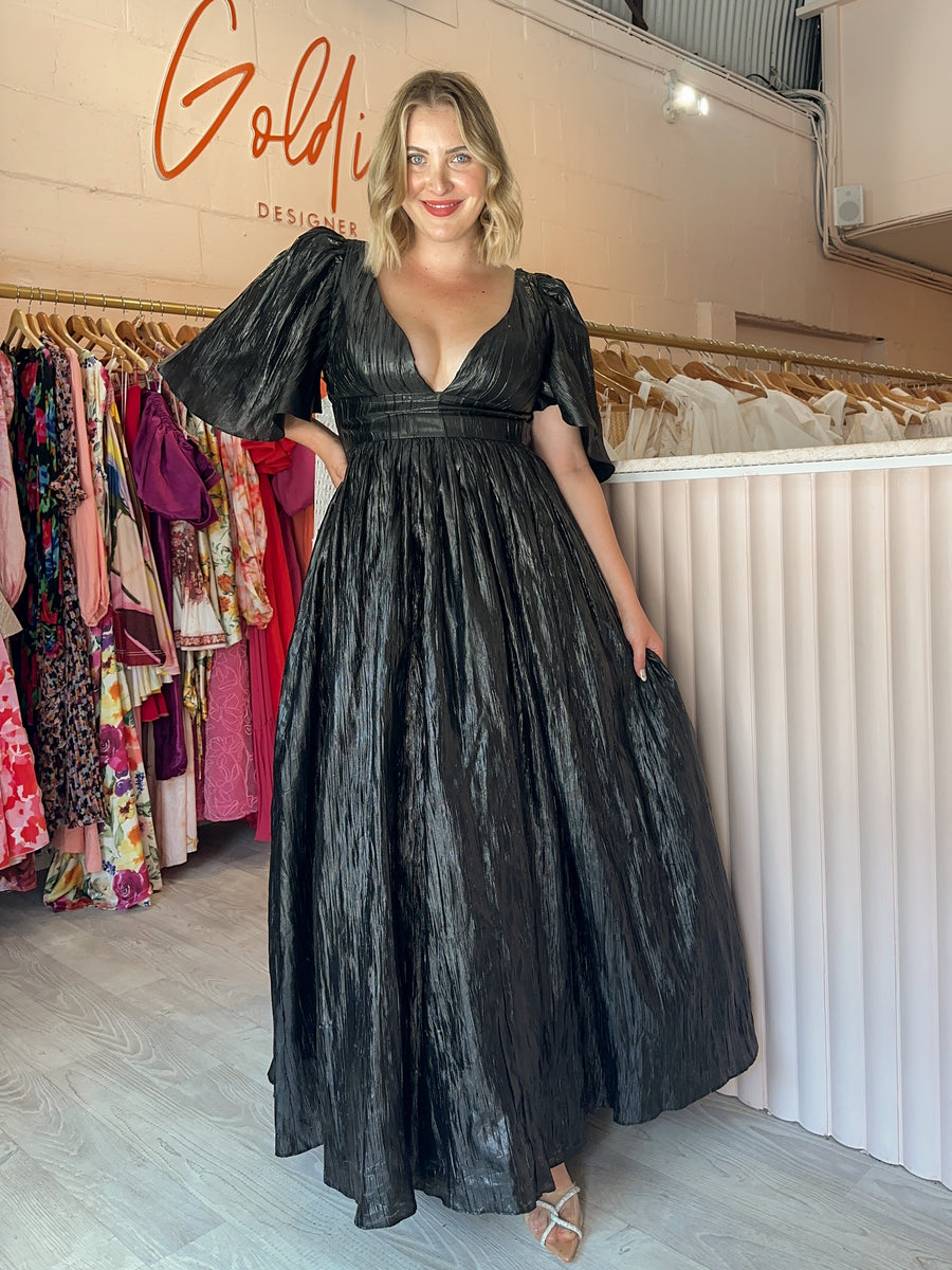 Bariano - Goddess Flutter (Size 14) Goldie's - Designer Dress Hire Bariano - Goddess Flutter (Size 14) Goldie's - Designer Dress Hire