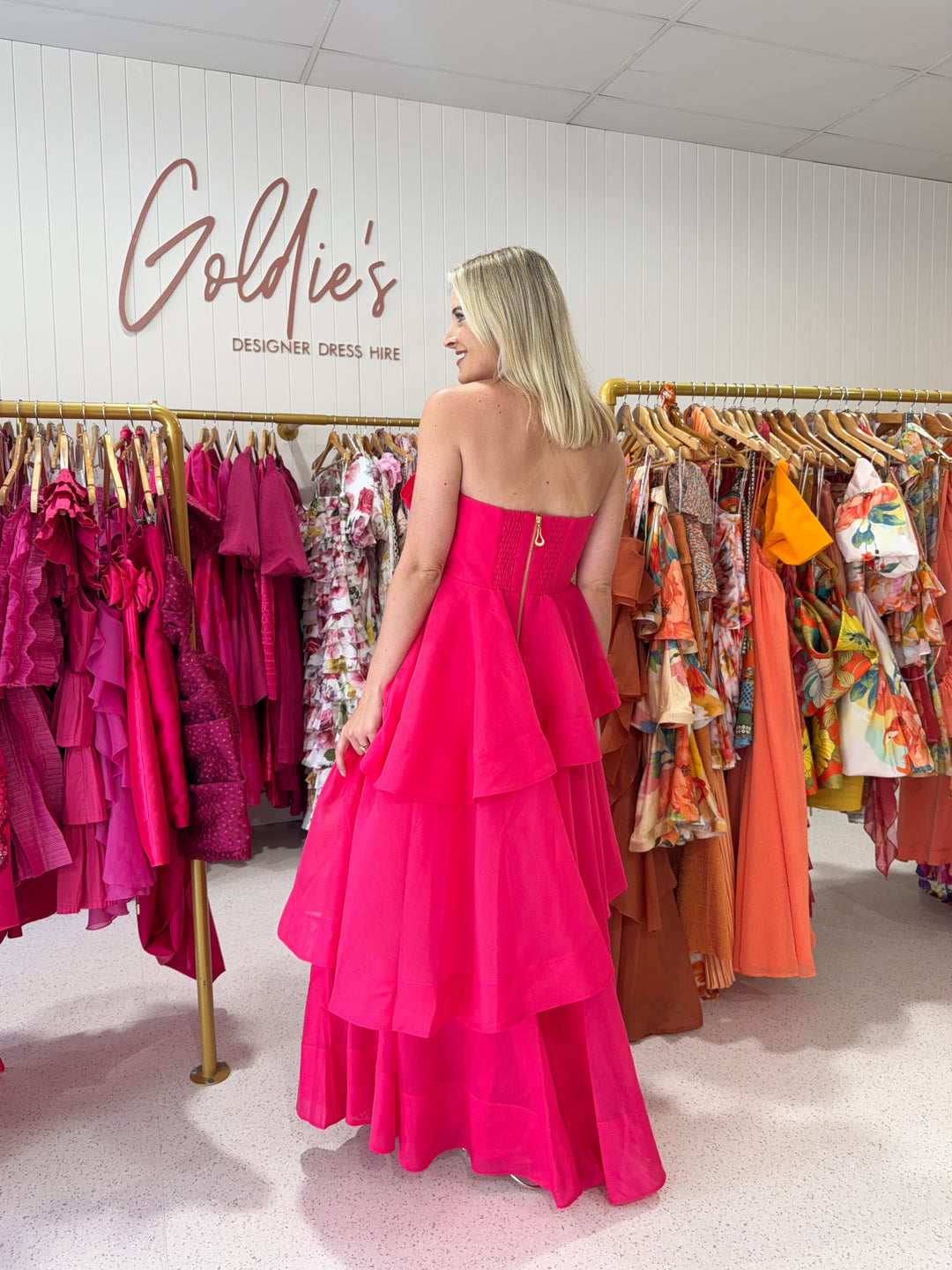 Aje - Selestia Gown Magenta (Size 14)