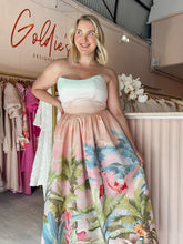 Load image into Gallery viewer, Leo and Lin - Melanie Bustier Midi Dress - Dreamscape Print (Size 12)