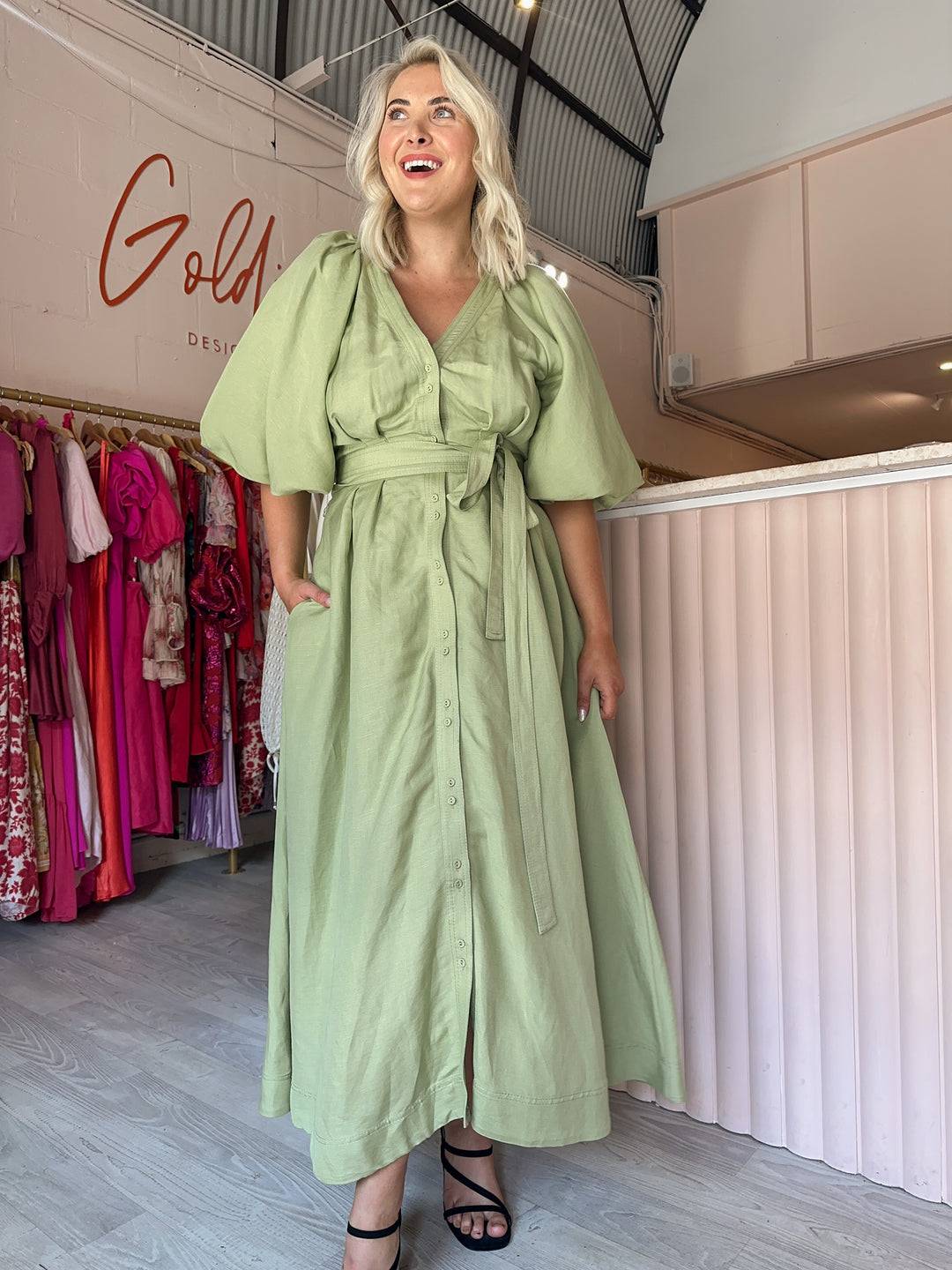 Aje - Evermore Midi Dress (Size 14) Aje - Evermore Midi Dress (Size 14)