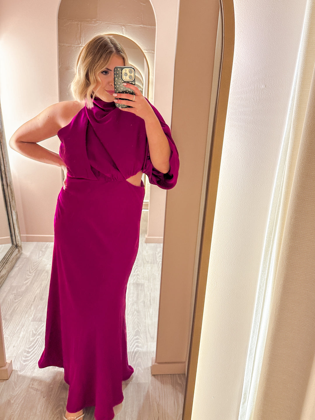 sheike purple dress Sheike Purple cut out dress size 6