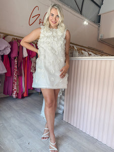 Rachel Gilbert - Lorie Mini Dress Ivory (Size 3)
