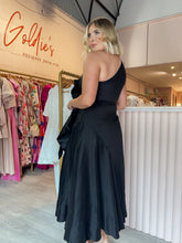 Load image into Gallery viewer, Aje - Adelia Ruffle Midi Dress Black (Size 12)