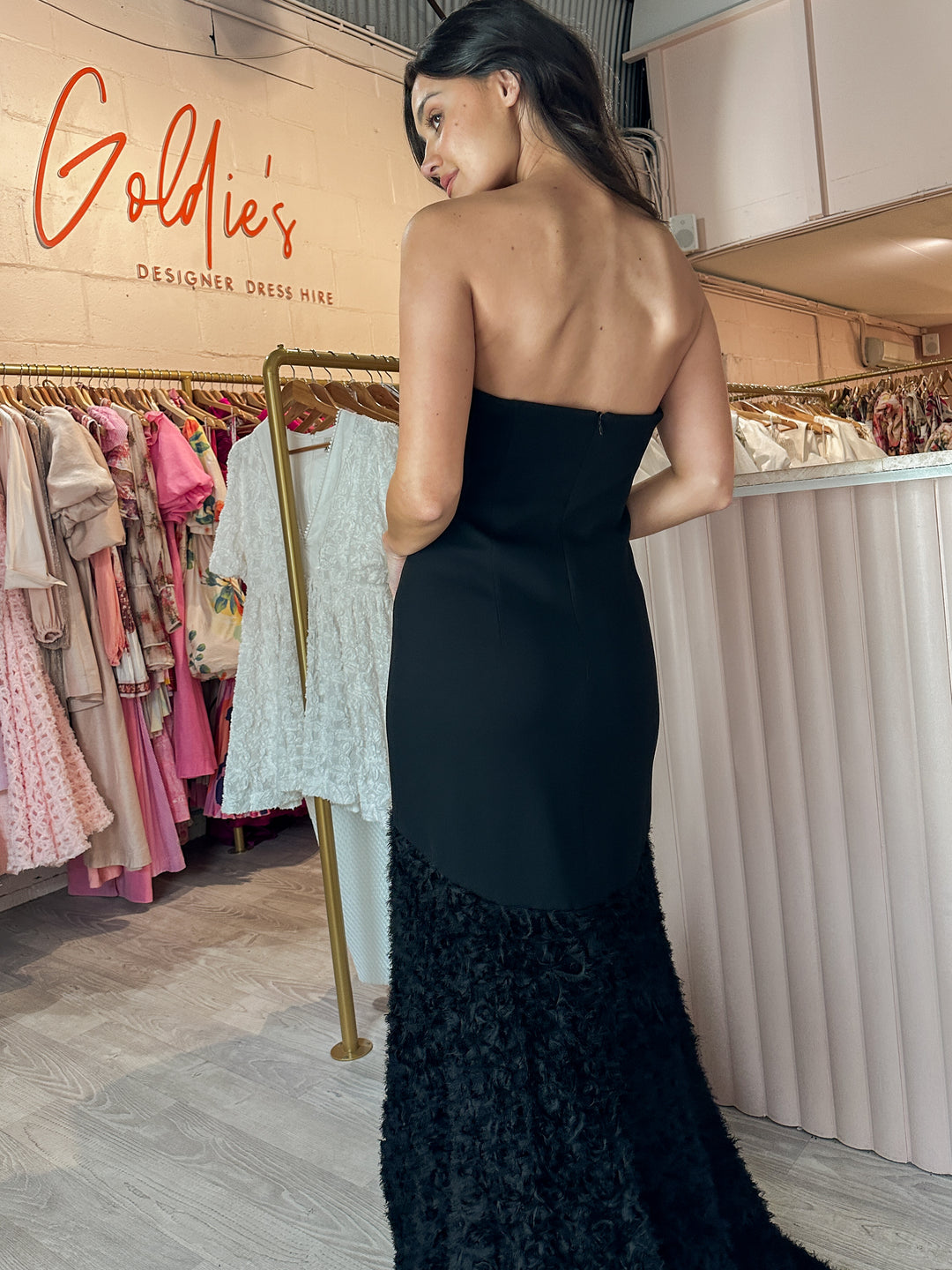 carla zampatti black lace dress Carla Zampatti