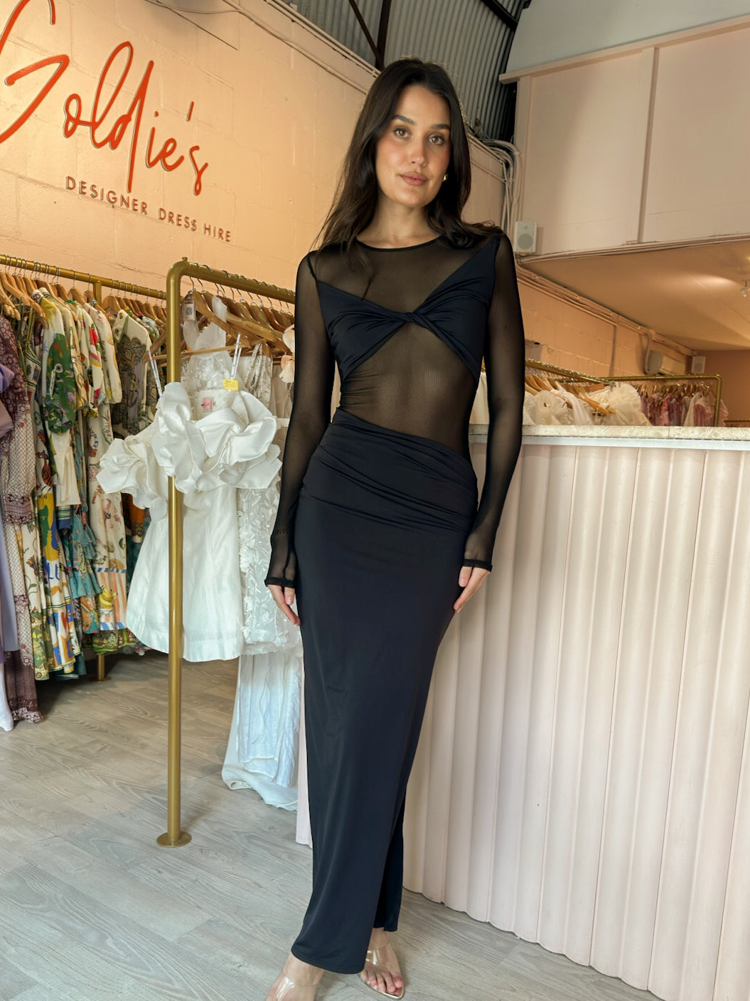 Suboo - Auguste Long Sleeve Mesh Maxi (Size 8)