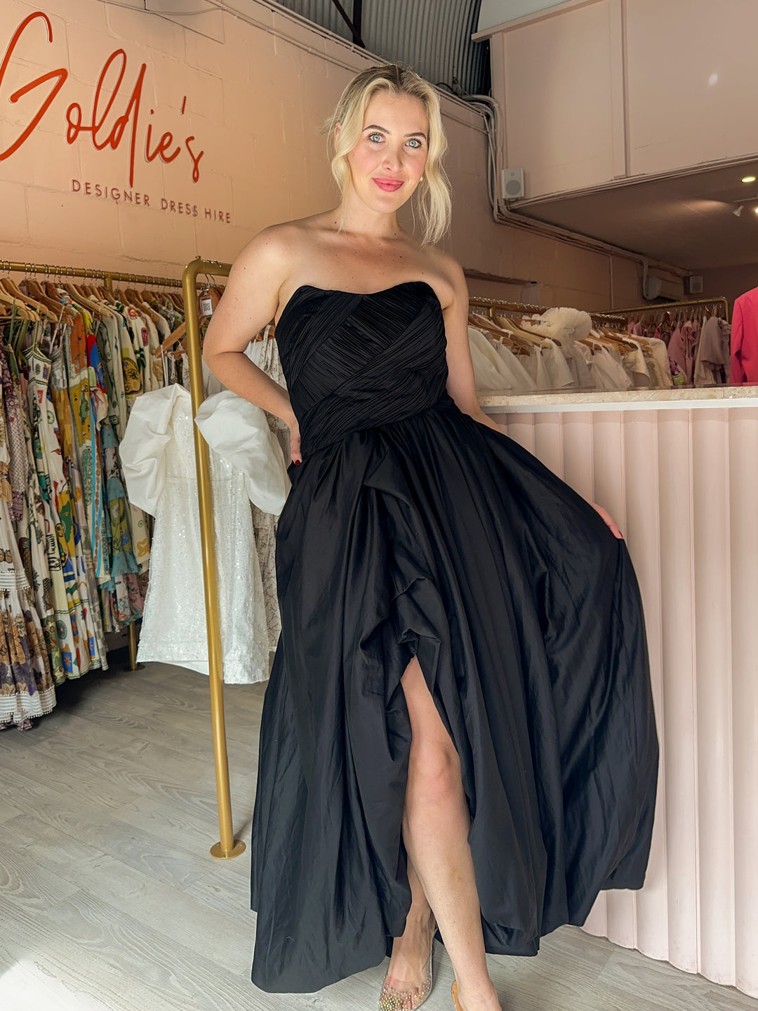 aje black maxi dress AJE ISLA MAXI DRESS $769 Size US 10 AU 12