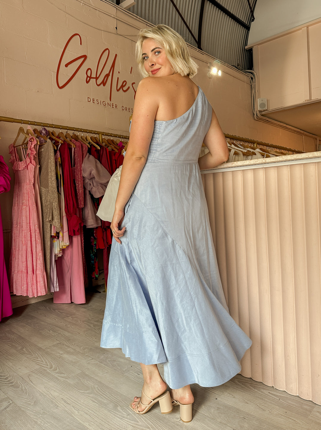 adelia ruffle midi dress aje NEW IN Our gorgeous new #aje 'Adelia Ruffled Midi Dress' spotted on @thetiafox Available to hire in size 8 & 10 in both the Bougainvillea Red & Black colour ways Images: @thetiafox