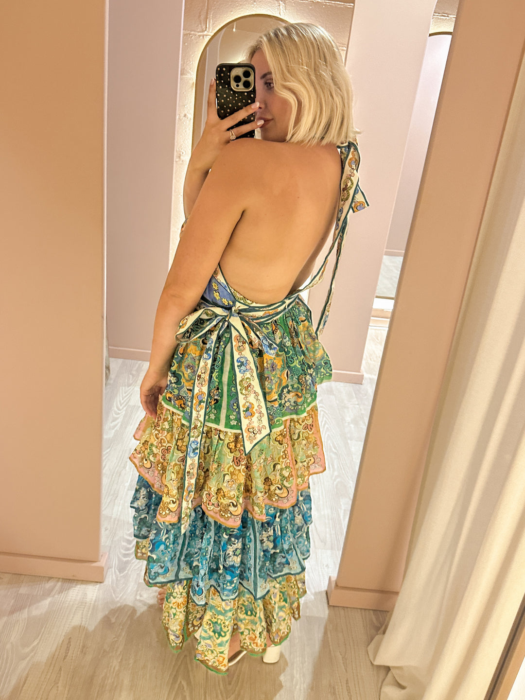 Alemais - Dreamer Halter Tier Dress (Size 14) Alemais - Dreamer Halter Tier Dress (Size 14)