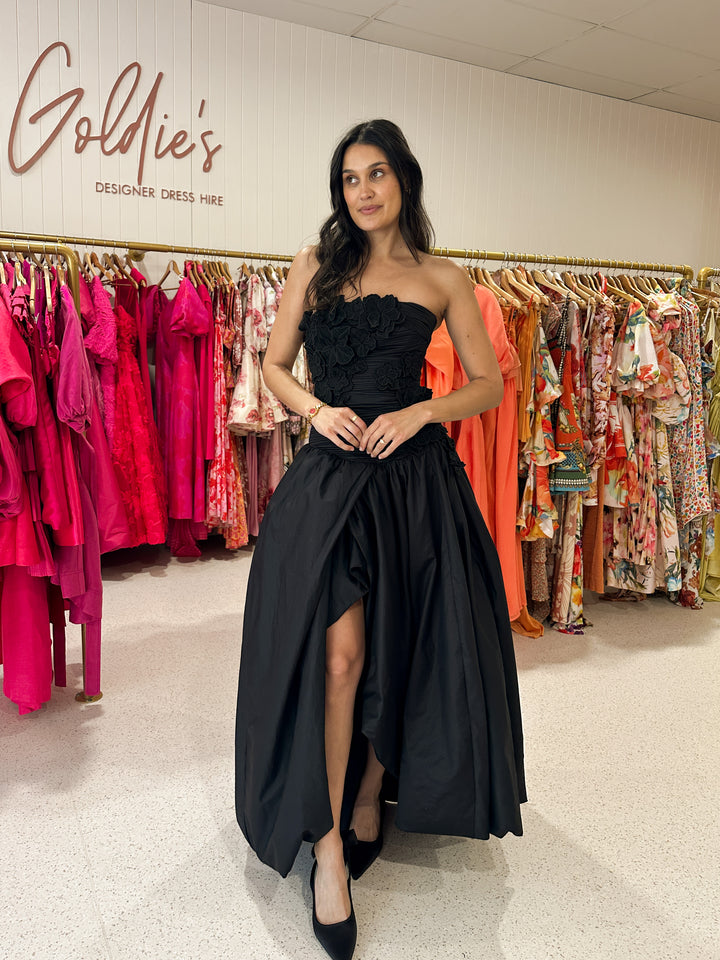 Aje - Splendour Flower Gown Black (Size 6)