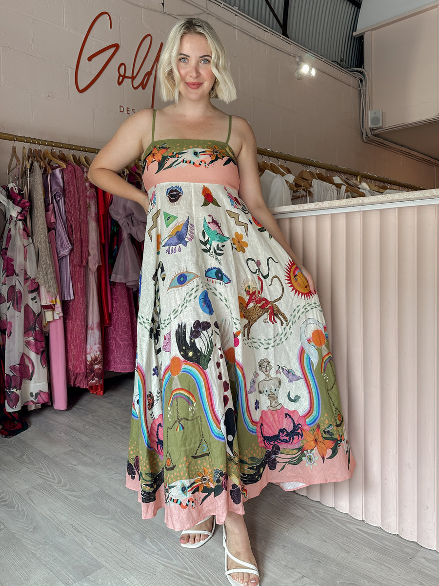 Alemais Tagged "Size 14" Goldie's - Designer Dress Hire Alemais Tagged "Size 14" Goldie's - Designer Dress Hire