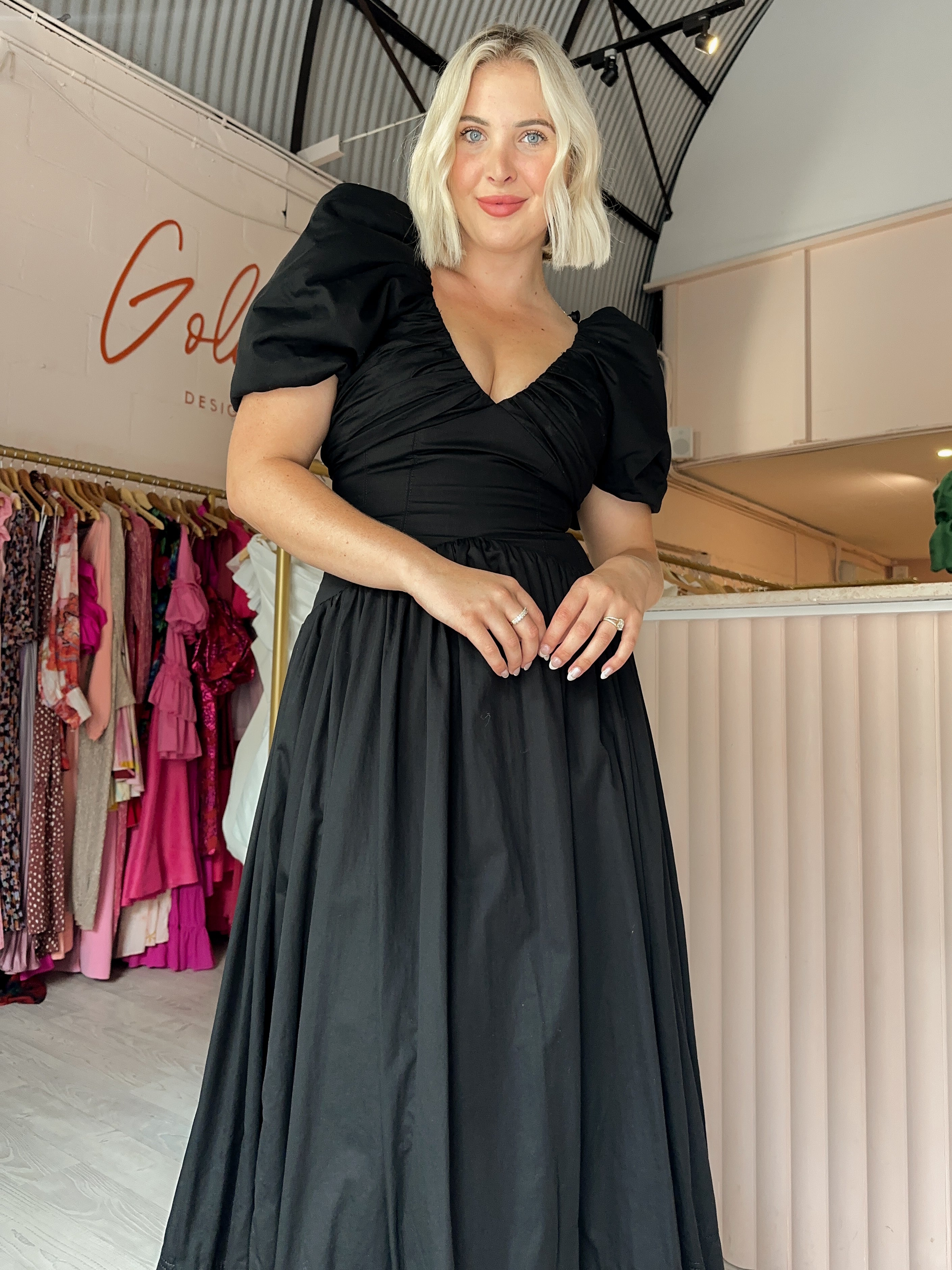 【Aje.】Gabrielle Plunge Midi Dress プランジ ミディドレス Gabrielle Plunge Midi Dress | Black | Aje – Aje ROW