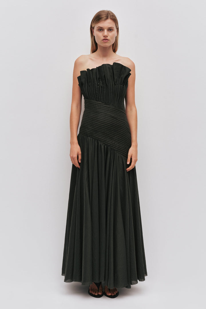 Aje - Aquiline Gown Hunter Green (Size 8)