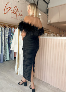 Rachel Gilbert - Zion Midi Dress Black (Size 12)