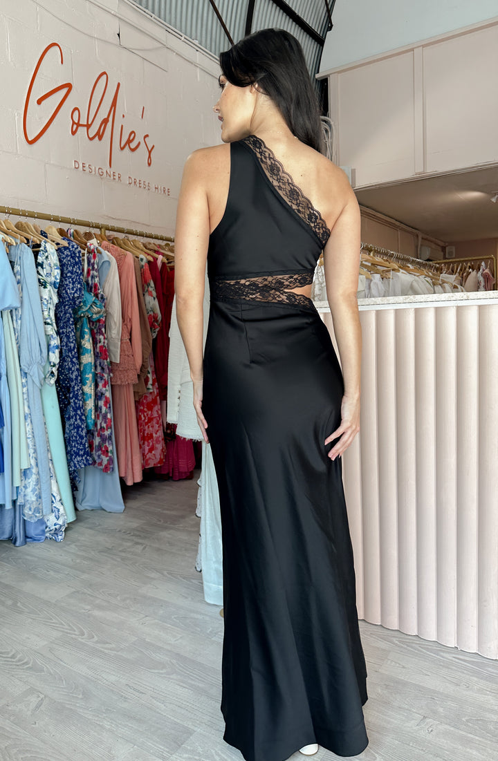 Misha - Jillian Satin Maxi (Size 8)