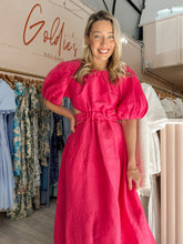 Load image into Gallery viewer, Aje - Mimosa Cut Out Midi Hot Pink (Size 8)