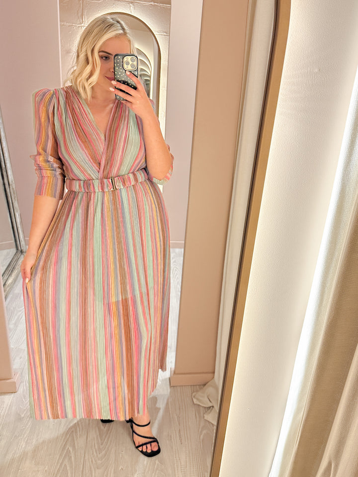 Sheike - Summer Stripes Dress (Size 16)