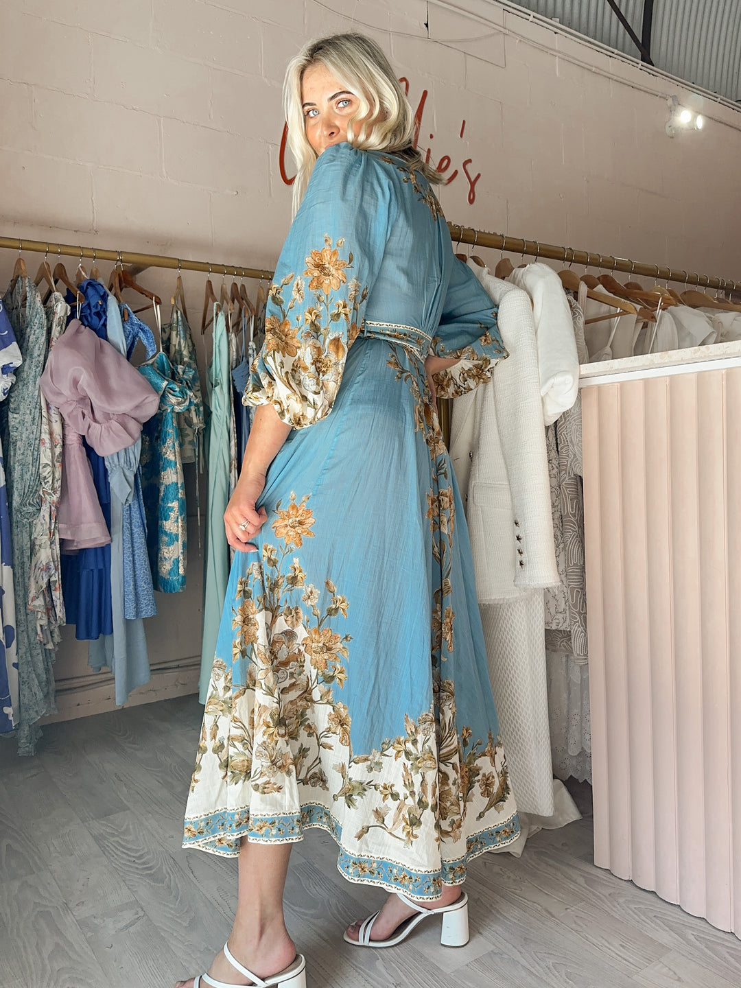 Zimmermann - Chintz Wrap Midi Dress (Size 12) Zimmermann - Chintz Wrap Midi Dress (Size 12)
