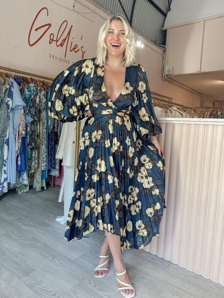Acler - Palms Dress Floral Posy Print (Size 14) Goldie's - Designer Dress Hire Acler - Palms Dress Floral Posy Print (Size 14) Goldie's - Designer Dress Hire