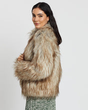 Load image into Gallery viewer, Unreal Fur - Premium Rose Jacket Natural (Medium)