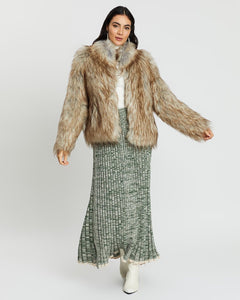 Unreal Fur - Premium Rose Jacket Natural (Medium)