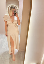 Load image into Gallery viewer, Bec and Bridge - The Dreamer Wrap Dress Sand (Size 16)