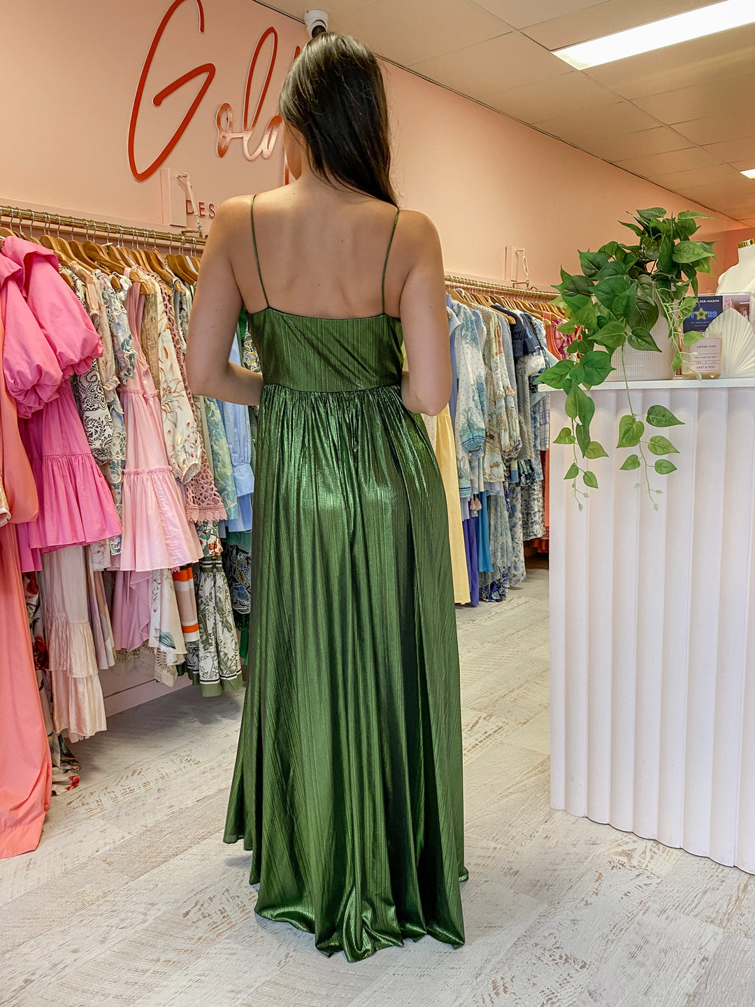 Retrofete - Doss Dress in Lime (Size 10) Goldie's - Designer Dress Hire Retrofete - Doss Dress in Lime (Size 10) Goldie's - Designer Dress Hire