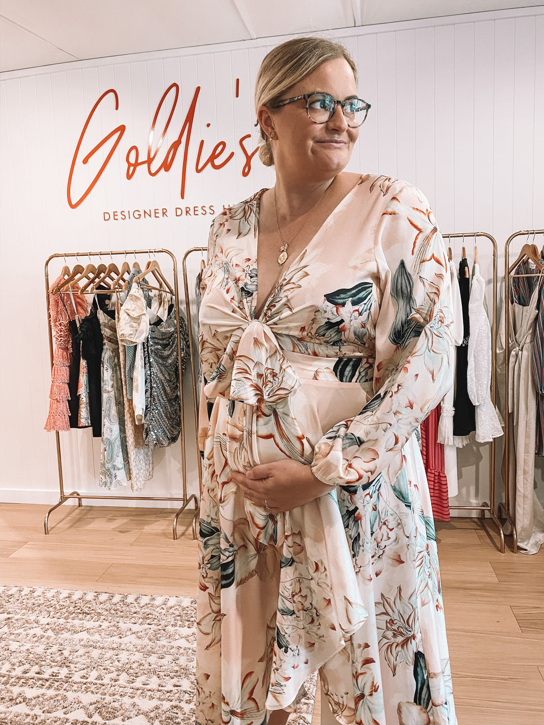 pink lily maxi dress Sheike - Pink Lily Maxi Dress (Size 16) – Goldie's